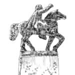 752 Statue équestre – Baron du Juch – Finistère