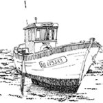 476 Finistère – Ile de Sein – Bateau de pêche – Le Malfaout